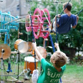Swing Set Drum Kit @ DuPage Children's Museum